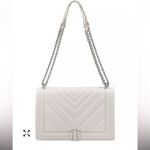 INC Ajae Flap White crossbody